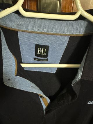Polo PH manga larga azul