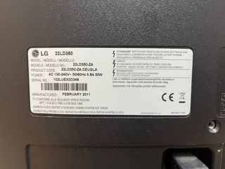 Televisor LG 24 LD35 2011 50% de iluminación