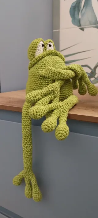 Peluche Rana Amigurumi Fatto a Mano