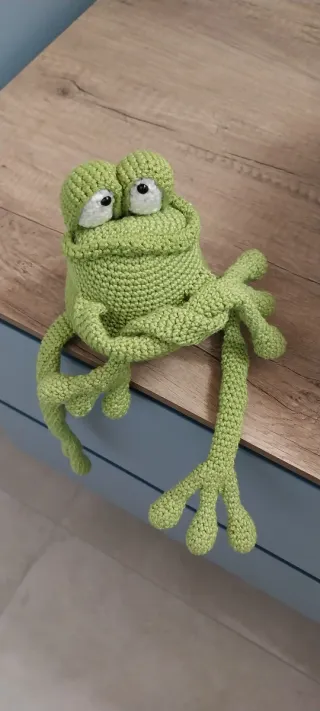 Peluche Rana Amigurumi Fatto a Mano