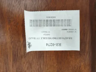 Mueble TV Banak Madera y Cristal