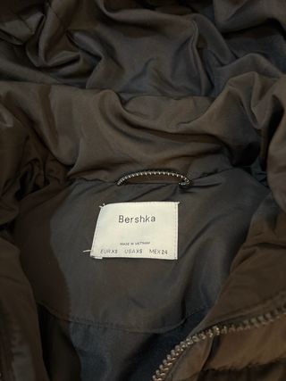 Abrigo negro con capucha forrada niña 12 años