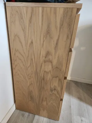 Cómoda MALM 4 Cajones Roble