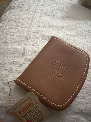 Monedero Piel Noble Marrón