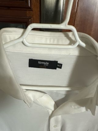 Polo manga larga blanco hombre Talla M