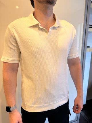 Polo Zara Blanco manga corta