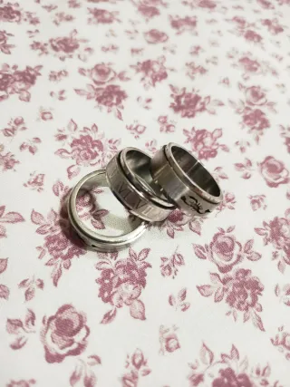 Anillos Acero Giratorios Antiestrés.