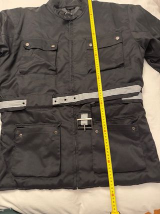 Chaqueta de moto negra paseo