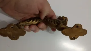 Tiradores Bronce Latón Dragón 2 Unidades