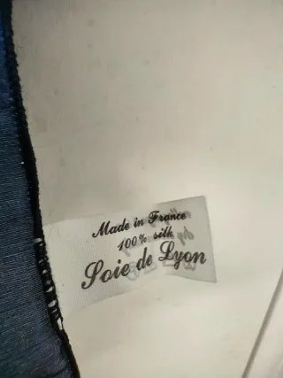 Pañuelo de seda azul de Lyon