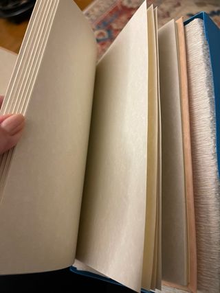 Album fatto a mano carta nuvolata