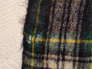 Manta de lana a cuadros