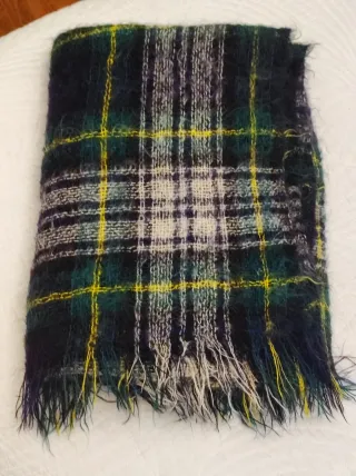 Manta de lana a cuadros