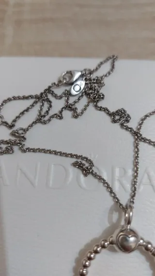 Collana Pandora cerchio con sfera pavé