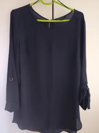 Blusa azul marino Primark manga larga