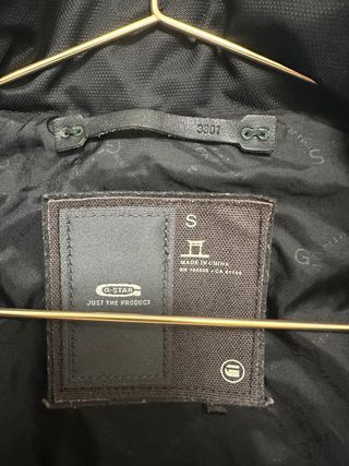 Chaqueta G-Star RAW Negra con Cinturón