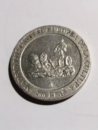 Moneda 200 Pesetas 1991 Rey Juan Carlos I
