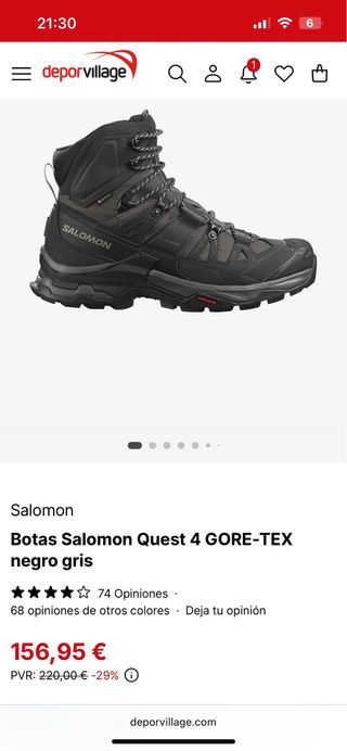 Bota de montaña Salomon Gore-Tex