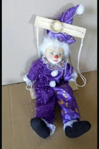 Marioneta Arlequín Morado