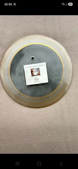 Piatto bassorilievo argento Castellani