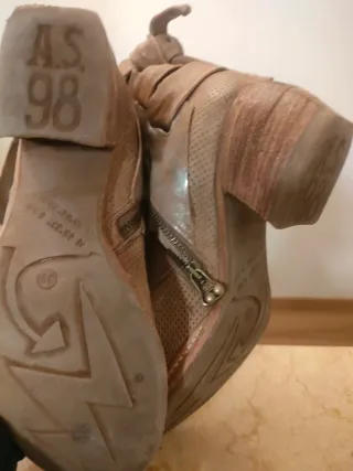 Stivali AS98 Beige/Oro