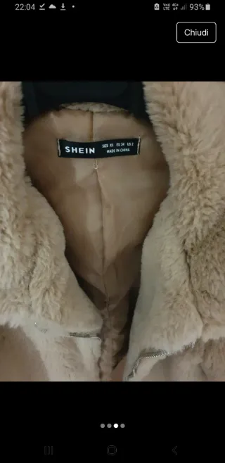 Ecopelliccia donna taglia XS