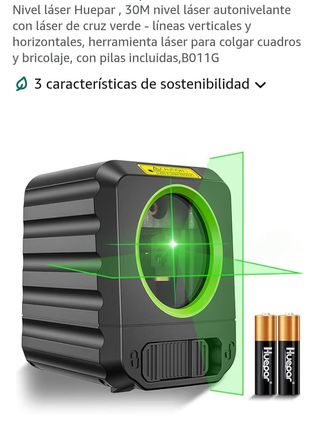 Nivel Láser Huepar 30M B011G Verde