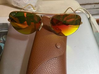 Gafas de sol Ray-Ban Aviator Rojas y Doradas