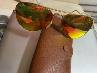 Gafas de sol Ray-Ban Aviator Rojas y Doradas