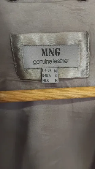 Cazadora ante beige Talla S