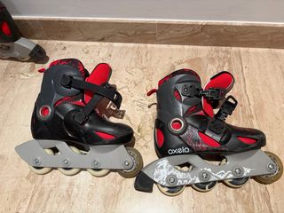 2 pares de Patines en línea niño Oxelo Talla 30-32