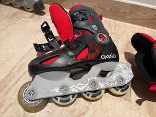 2 pares de Patines en línea niño Oxelo Talla 30-32