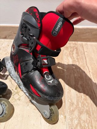 2 pares de Patines en línea niño Oxelo Talla 30-32