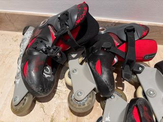 2 pares de Patines en línea niño Oxelo Talla 30-32