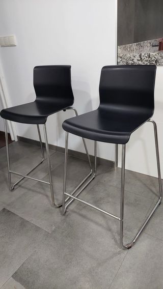4 Taburetes alto GLENN negro