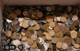 Lote de monedas antiguas pesetas