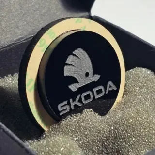 Tapón anulalimpia Logo Skoda 2 Octavia fabia RS