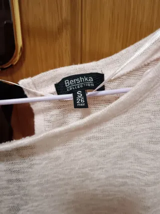 Jersey fino Bershka rosa palo talla S