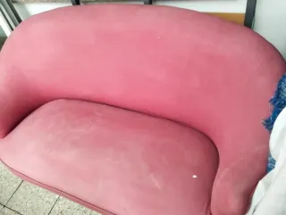 Sofá  2 plazas rosa