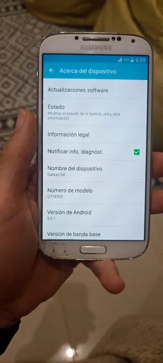 Telefono móvil Samsung Galaxy S4 GT-I9505 Libre Bl