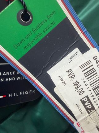 Chaqueta Tommy Hilfiger verde acolchada