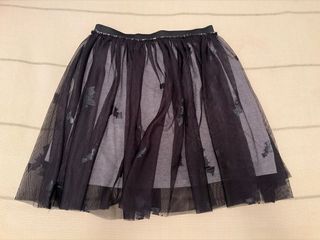 Falda Tutú Halloween Calaveras Murciélagos