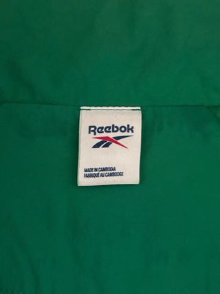 Chaqueta Reebok retro 90s verde amarilla oversize