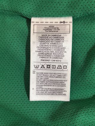 Chaqueta Reebok retro 90s verde amarilla oversize