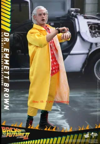 Doc Brown 1/6 Hot Toys Regreso al Futuro 2