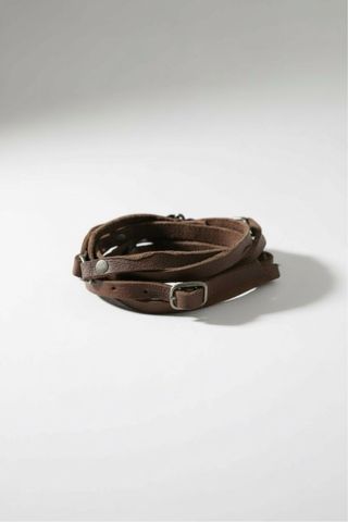 Vestido negro boho con cinturón piel