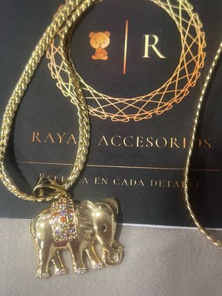 Cadena Elefante Laminado 14K 45cm