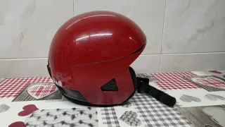 Casco de esquí infantil rojo+ gafas wedze