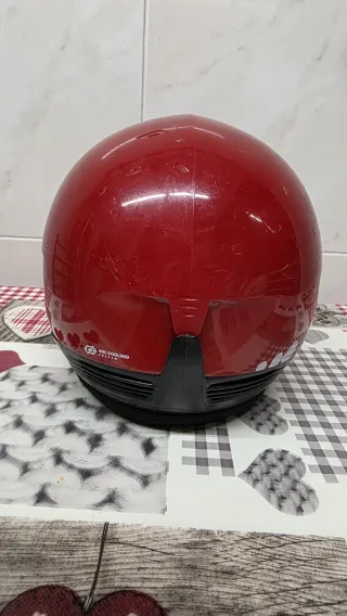 Casco de esquí infantil rojo+ gafas wedze