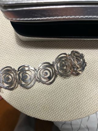 Pulsera Tous Plata Rosas